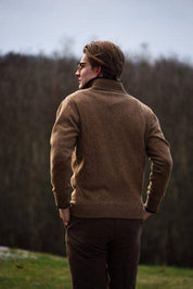 Lammullströja Half-Zip - Beige - Jaktstil.se