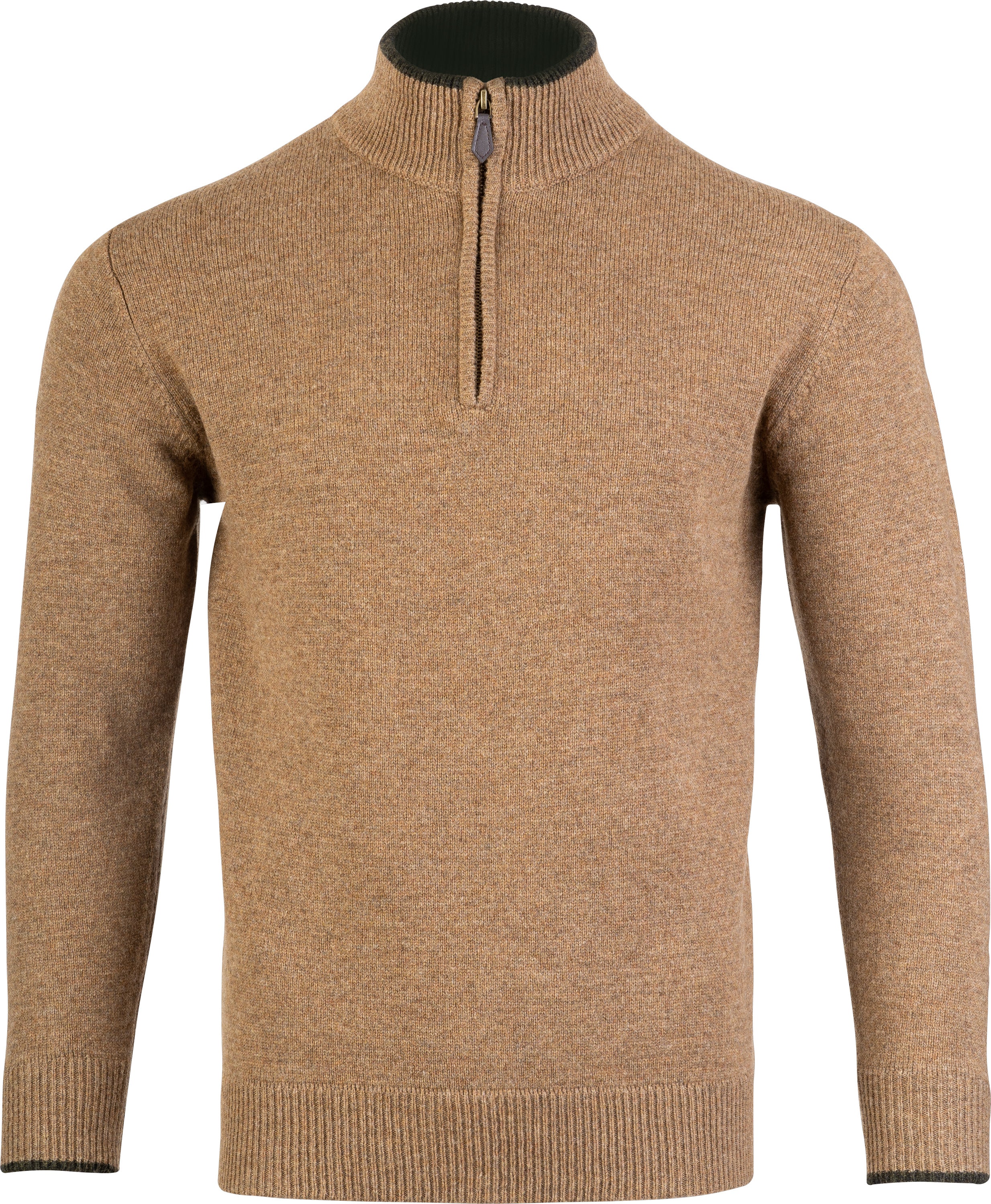 Lammullströja Half-Zip - Beige