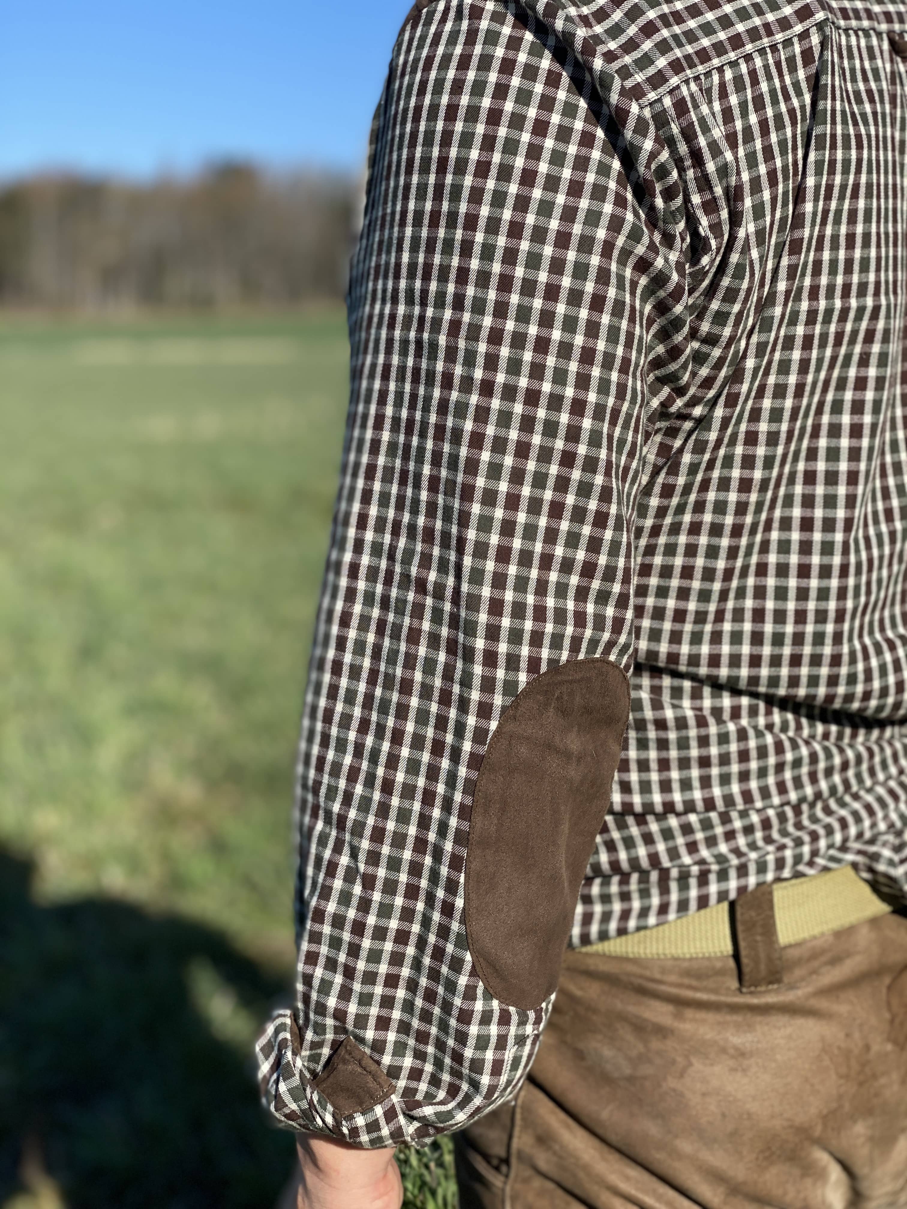 Sologne - Grön Rutig Jaktskjorta