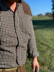 Sologne - Grön Rutig Jaktskjorta