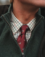 Half-zip - Grön Lammullströja