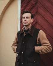 Half-zip - Beige Lammullströja