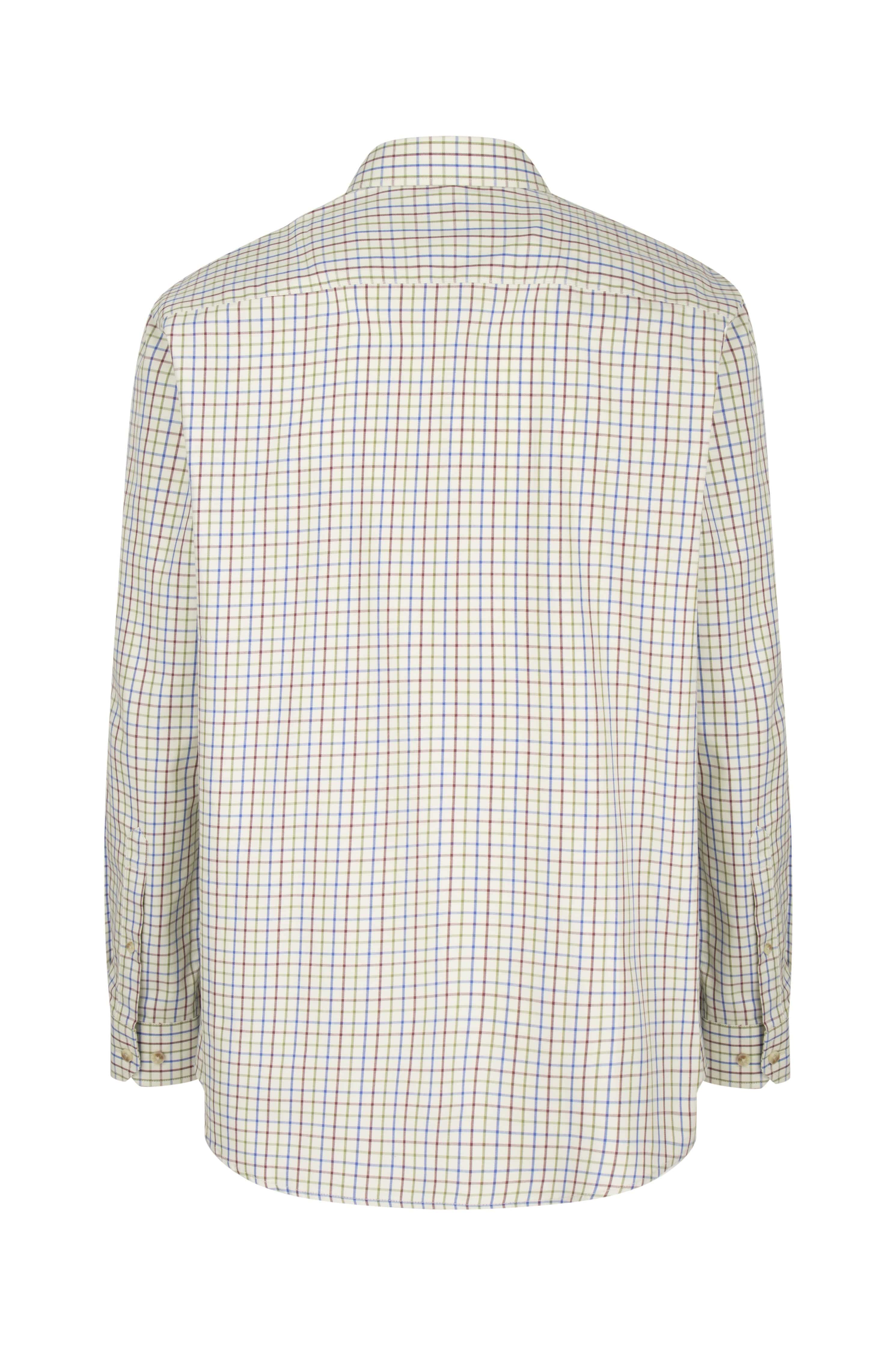 Inverness - Tattersallskjorta Vinröd/Blå/Grön - Hoggs of Fife