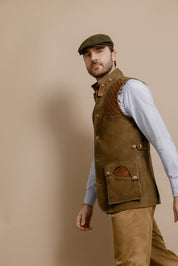 Vaxad Jaktväst i Mocka - Coloniaire Shooter