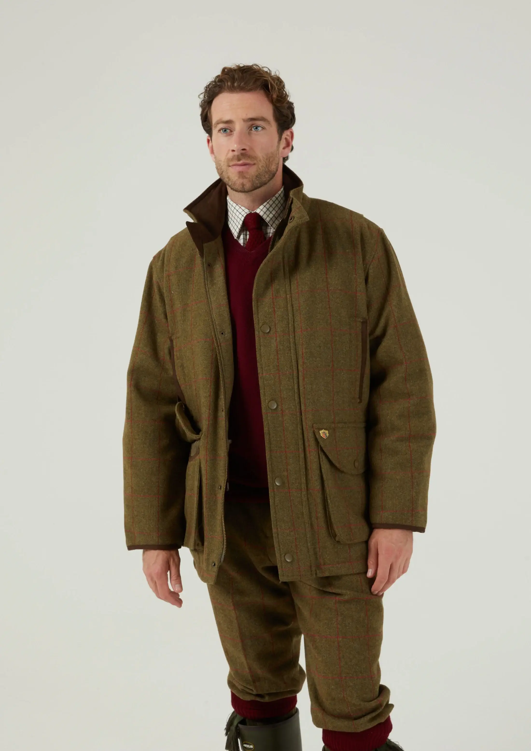 Combrook Field Coat Sage - Tweedjacka Herr