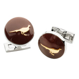 Pheasant Cufflinks - Burgundy Manschettknappar