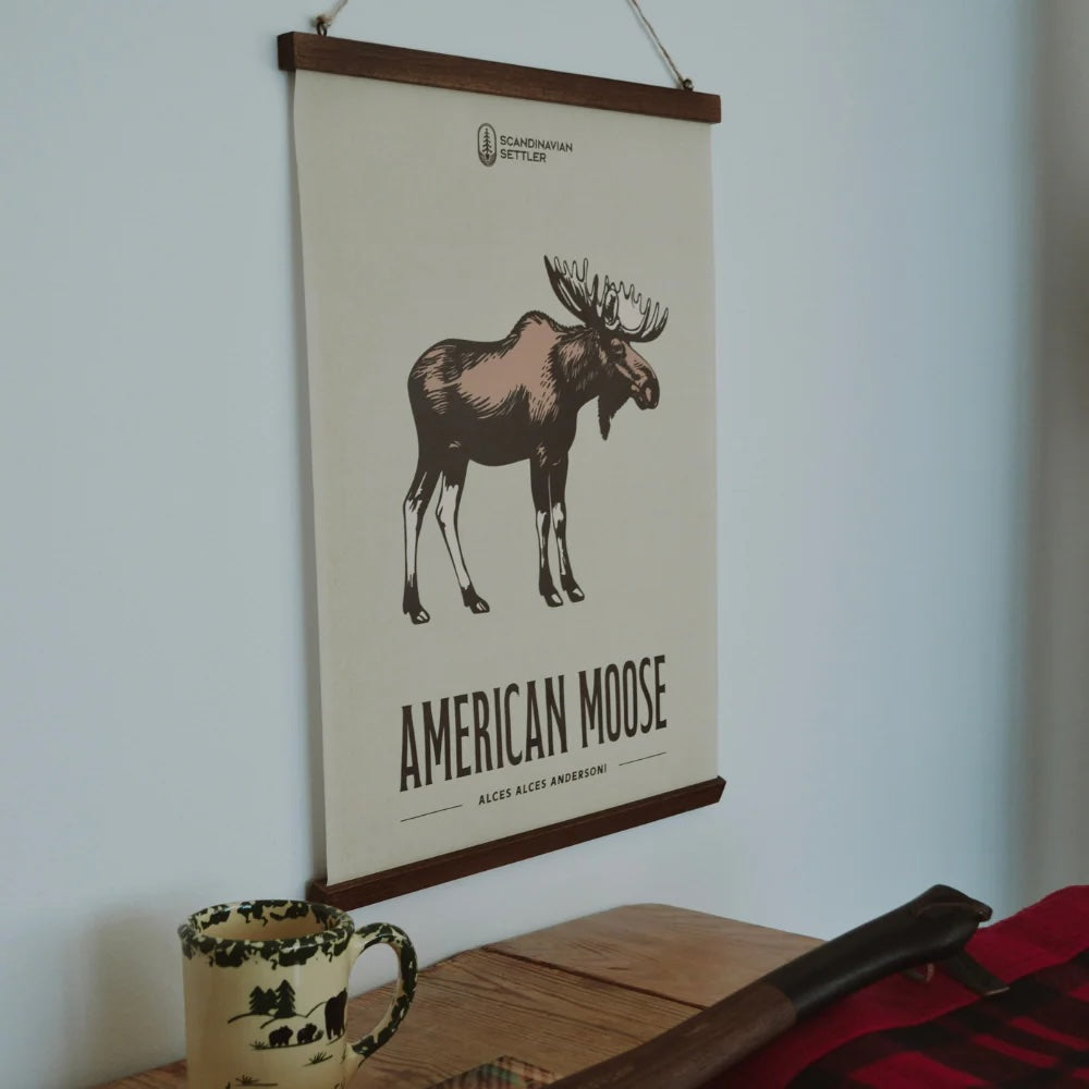 Canvastavla - American Moose 40x50cm