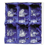 Snapsglas Jaktmotiv - 6-pack