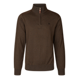 Pine Half Zip Tröja - Dark Brown
