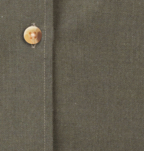 Olivia Brushed Cotton Shirt - Olive mönster
