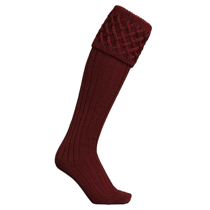 Windsor Shooting Socks - Wine