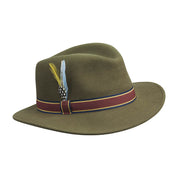 Brixton Ladies Fedora Cashmere Hat - Loden Green