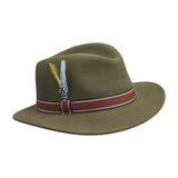 Brixton Ladies Fedora Cashmere Hat - Loden Green