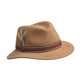 Brixton Ladies Fedora Cashmere Hat - Camel