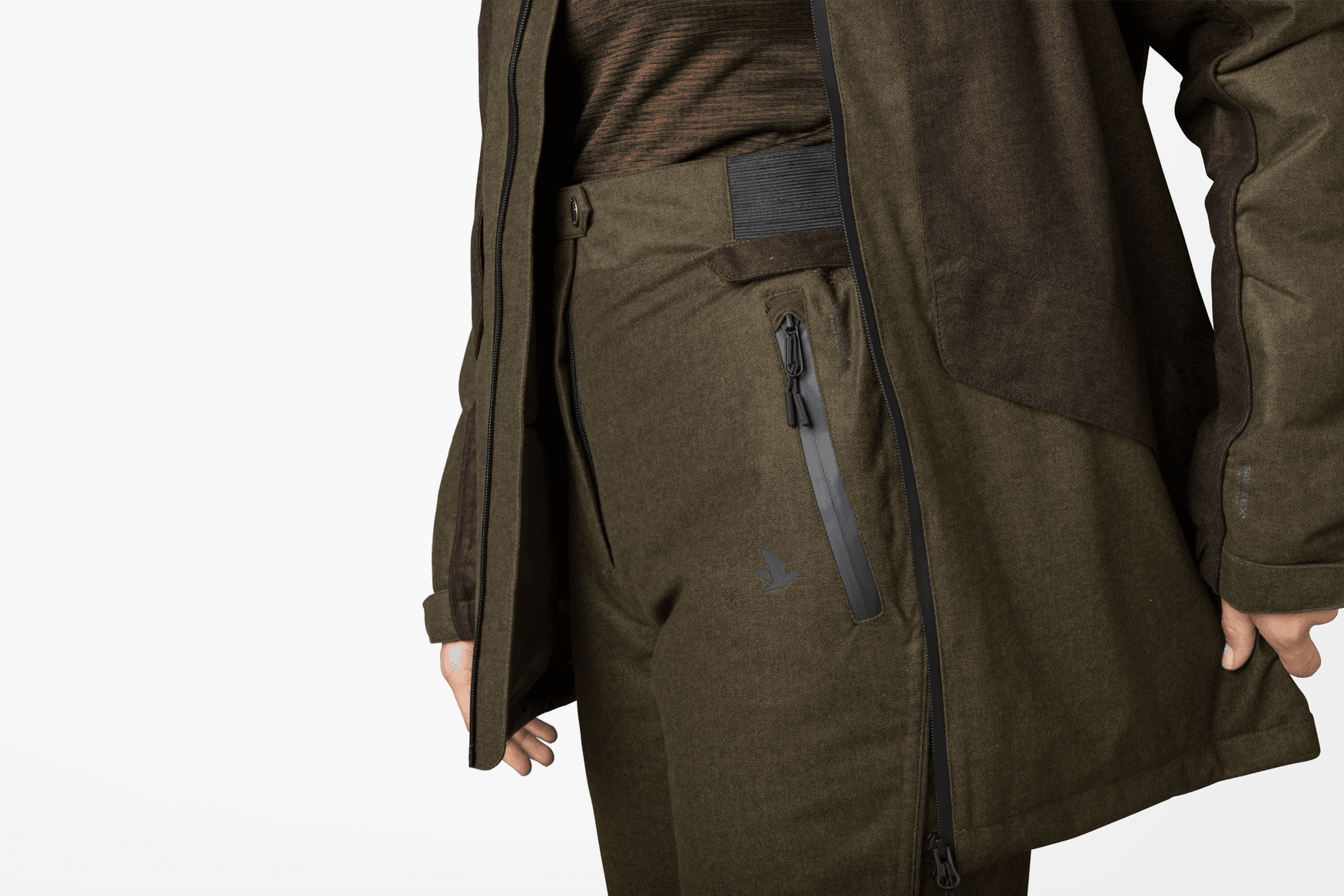 Avail Aya Insulated - Fodrade Jaktbyxor Pine green/Demitasse brown