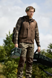 Kalix Fleeceväst - Willow Green/Shadow Brown