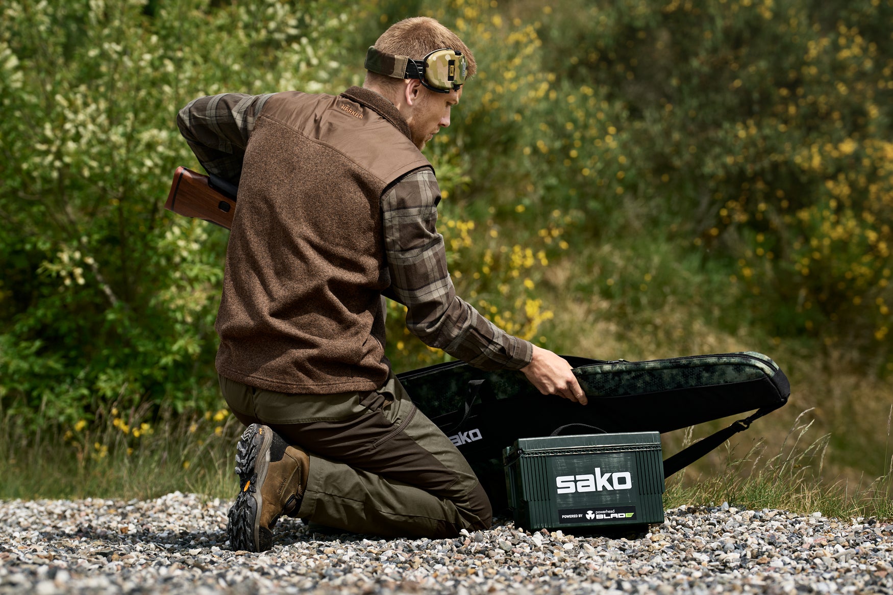 Kalix Fleeceväst - Willow Green/Shadow Brown