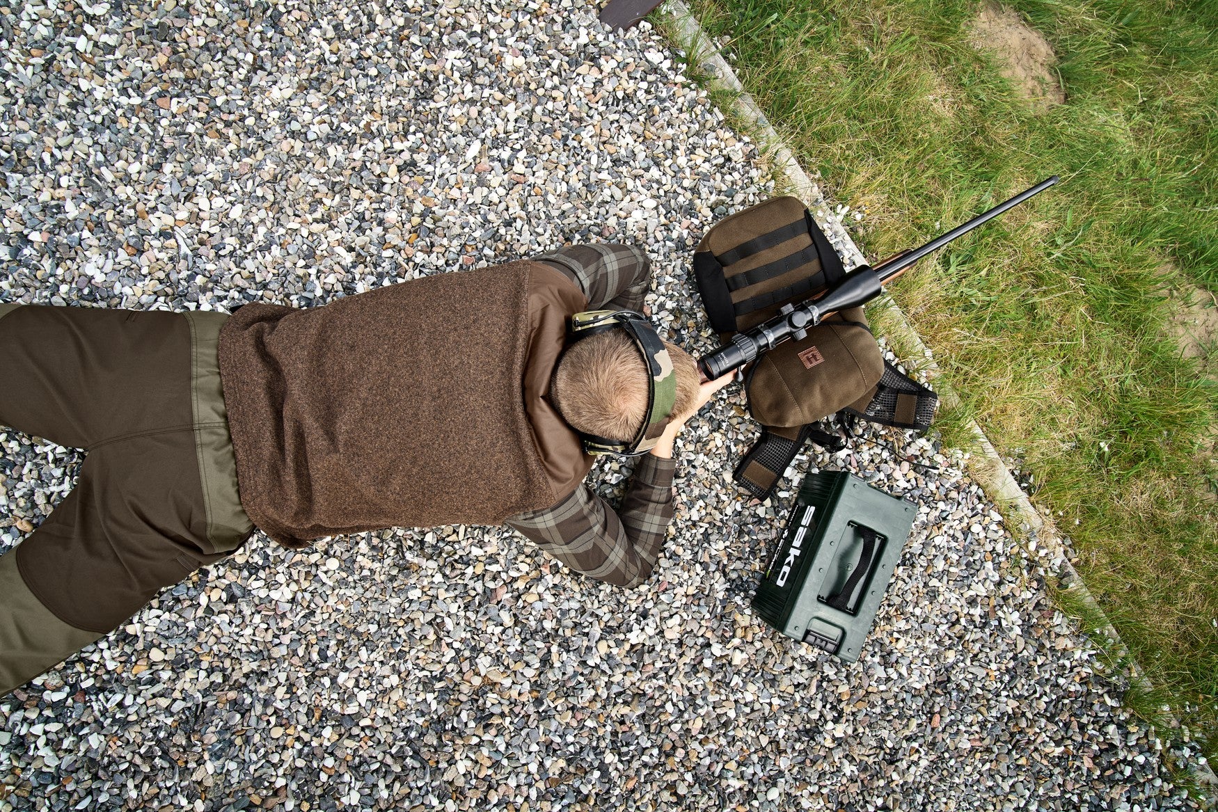 Kalix Fleeceväst - Willow Green/Shadow Brown