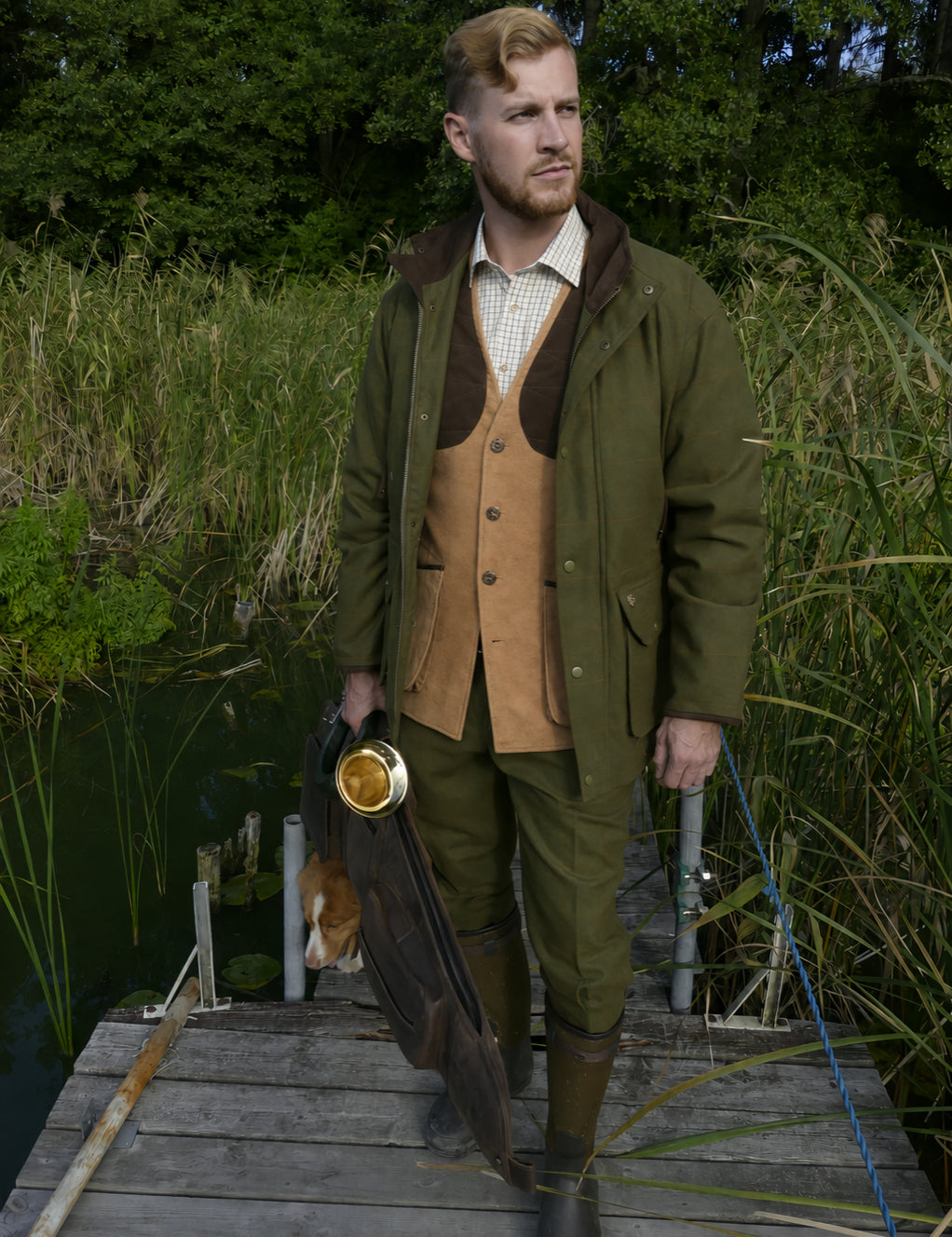 Belgravia Leith Shooting Vest - Camel