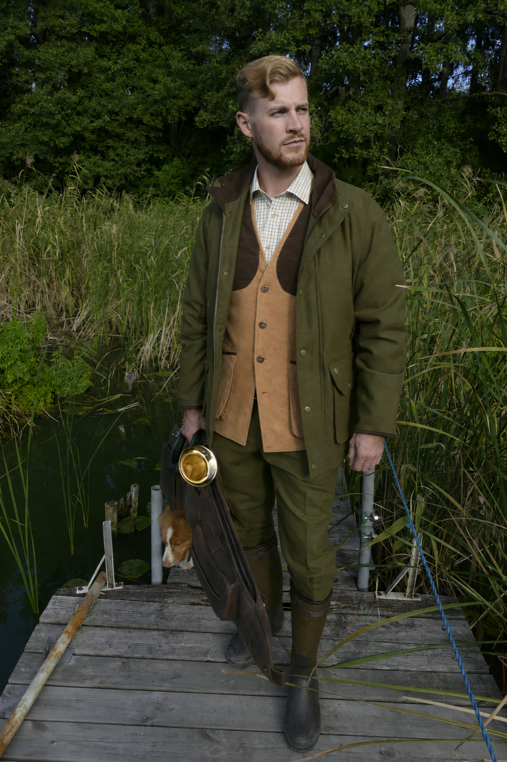 Belgravia Leith Shooting Vest - Camel