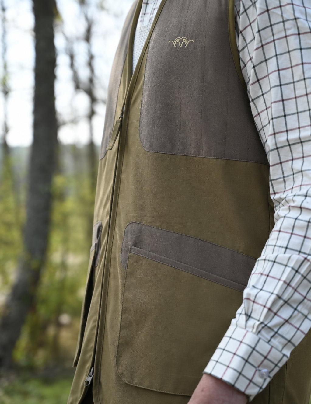 Blaser Club Shooting Vest - Dunkel Olive