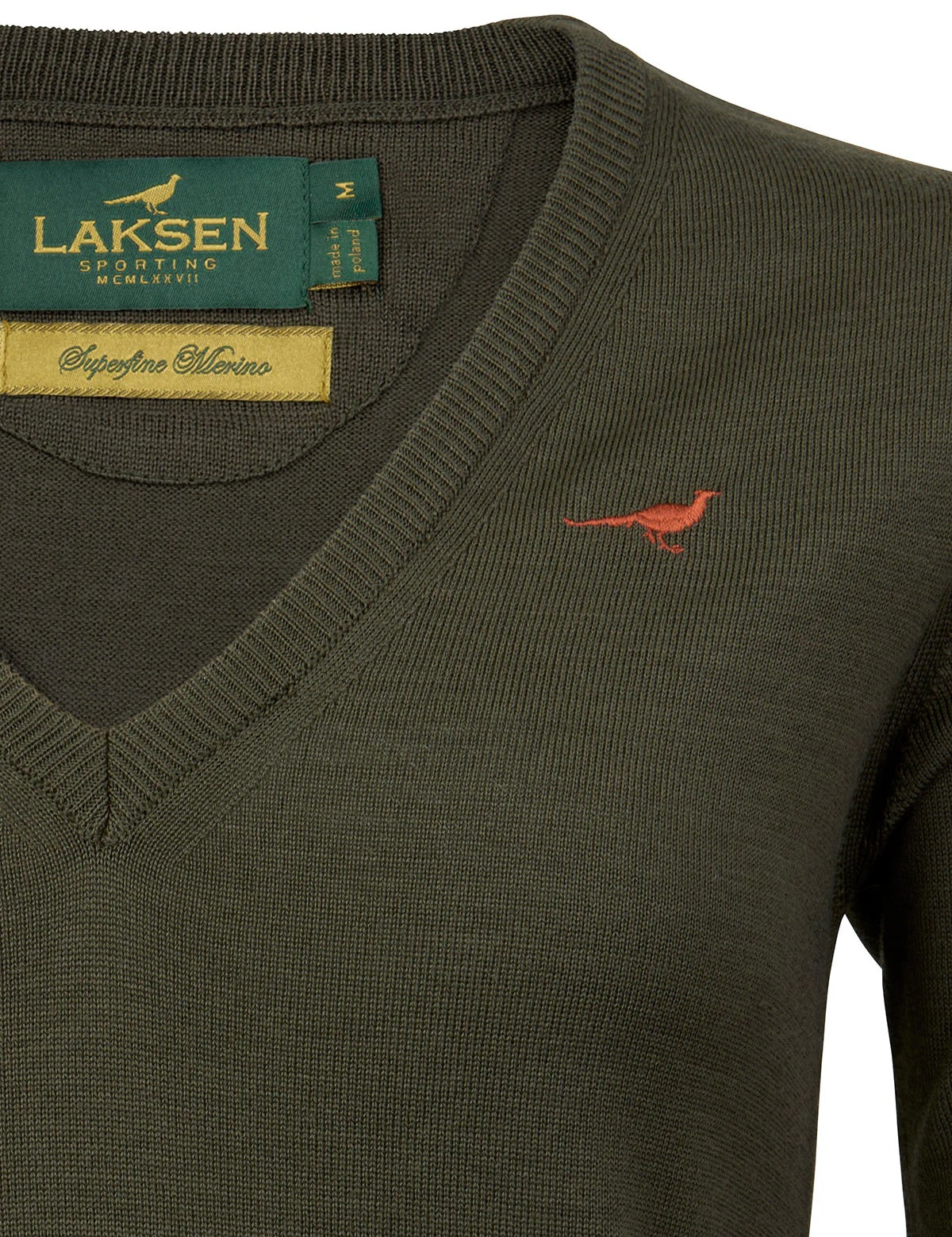 Camilla V-neck Merino Sweater - Olive