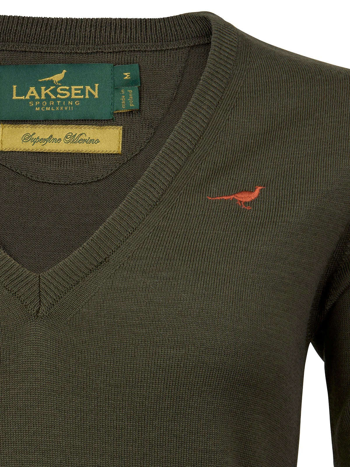 Camilla V-neck Merino Sweater - Olive