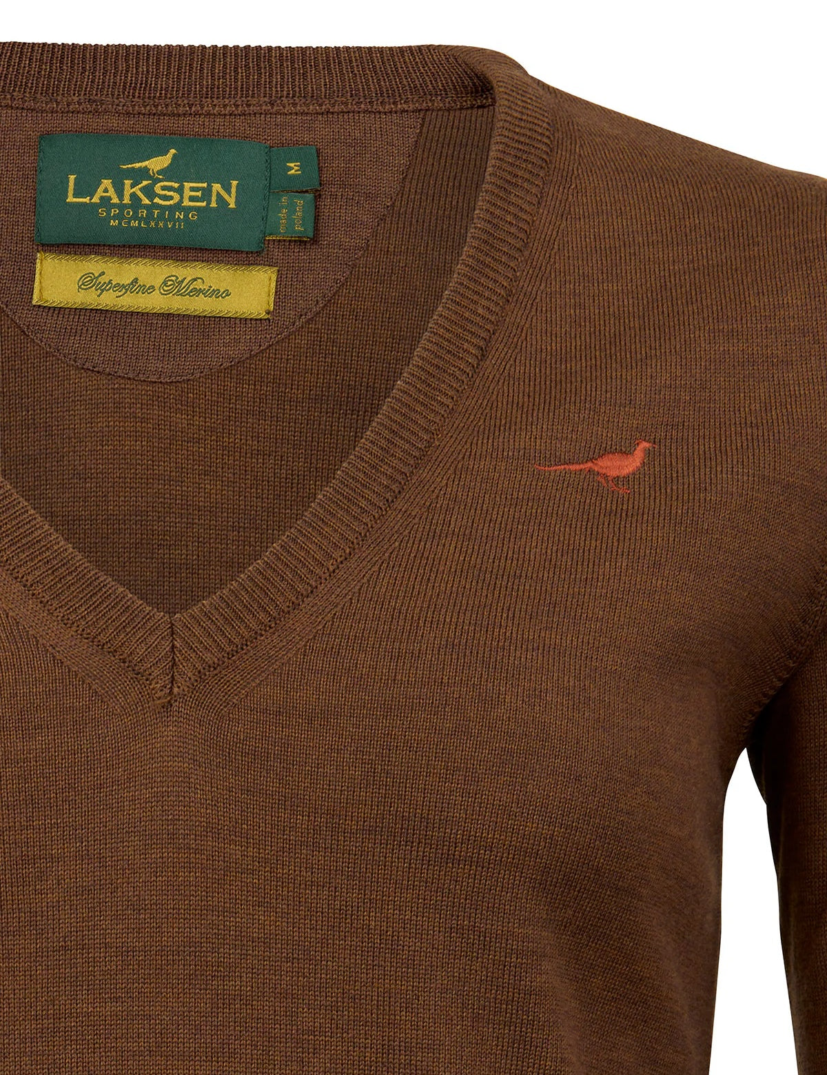 Camilla V-neck Merino Sweater - Rum