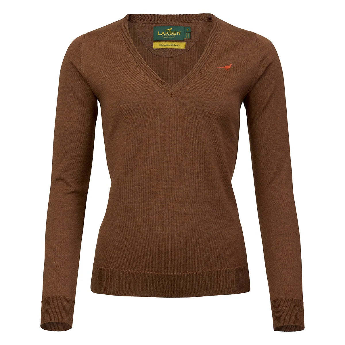 Camilla V-neck Merino Sweater - Rum