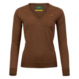 Camilla V-neck Merino Sweater - Rum
