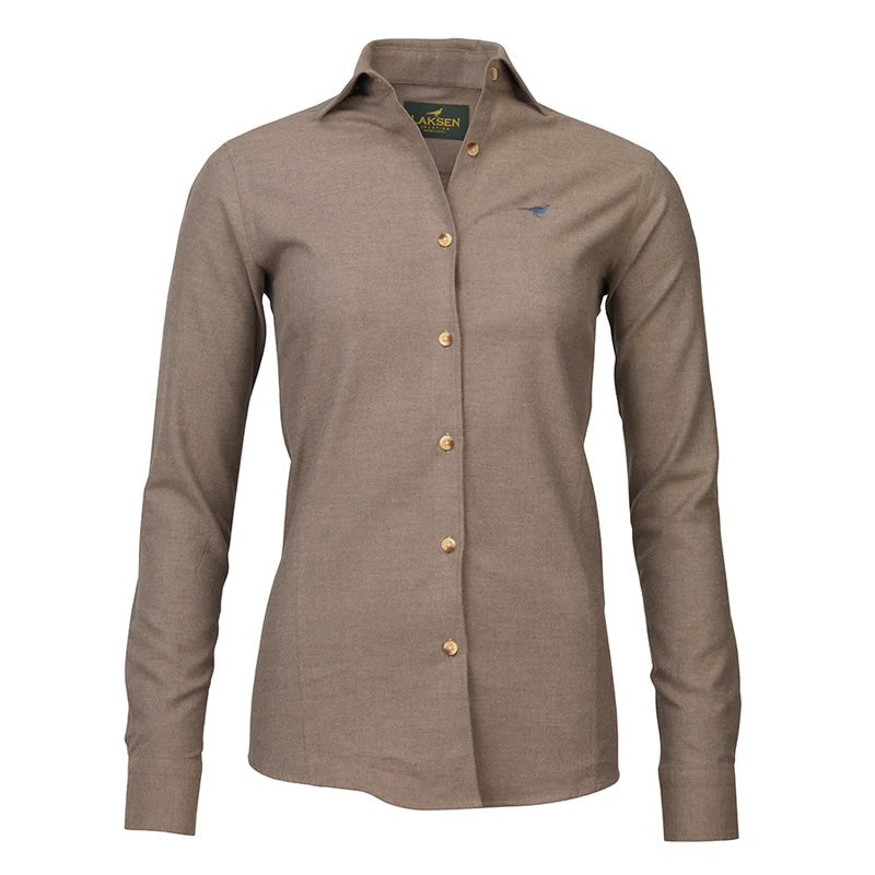 Laksen Carrie Brushed Cotton Shirt - Camel