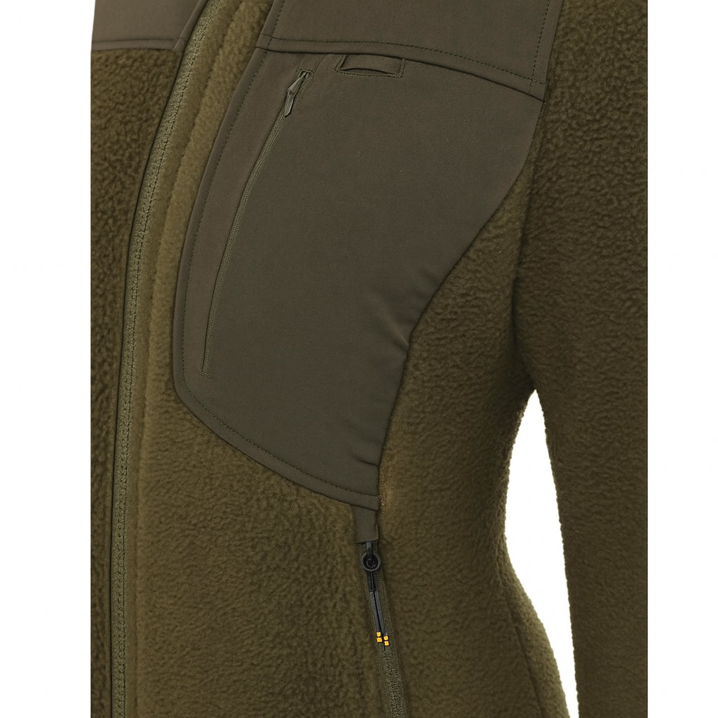 Halifax Sherpa W Fleece Jacket - Green Moss