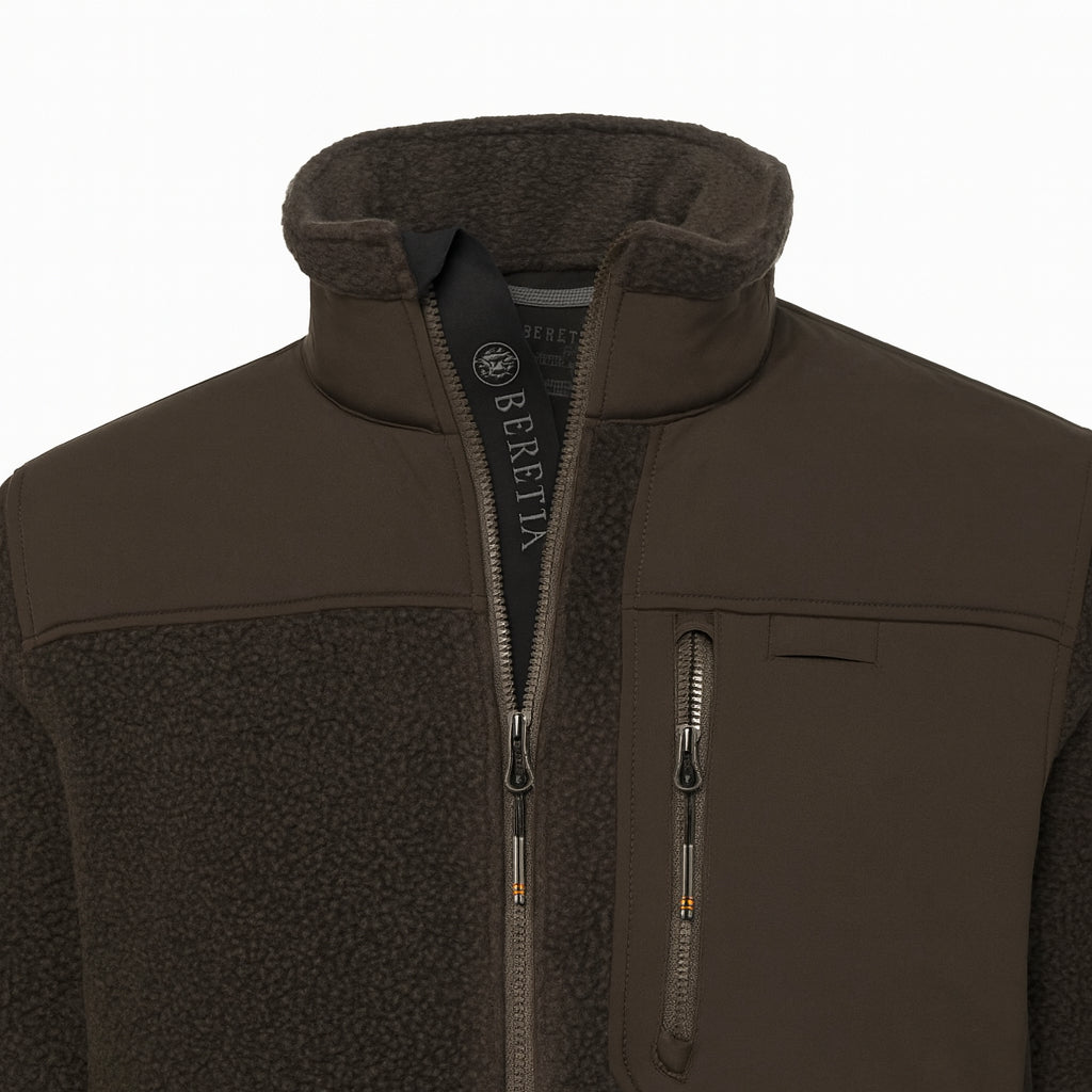 Halifax Sherpa Fleece Jacket - Brown Bark