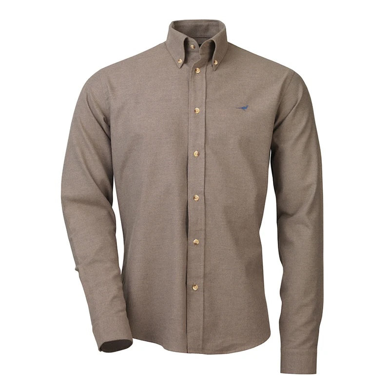 LaChristopher Brushed Cotton Shirt - Camelsen 