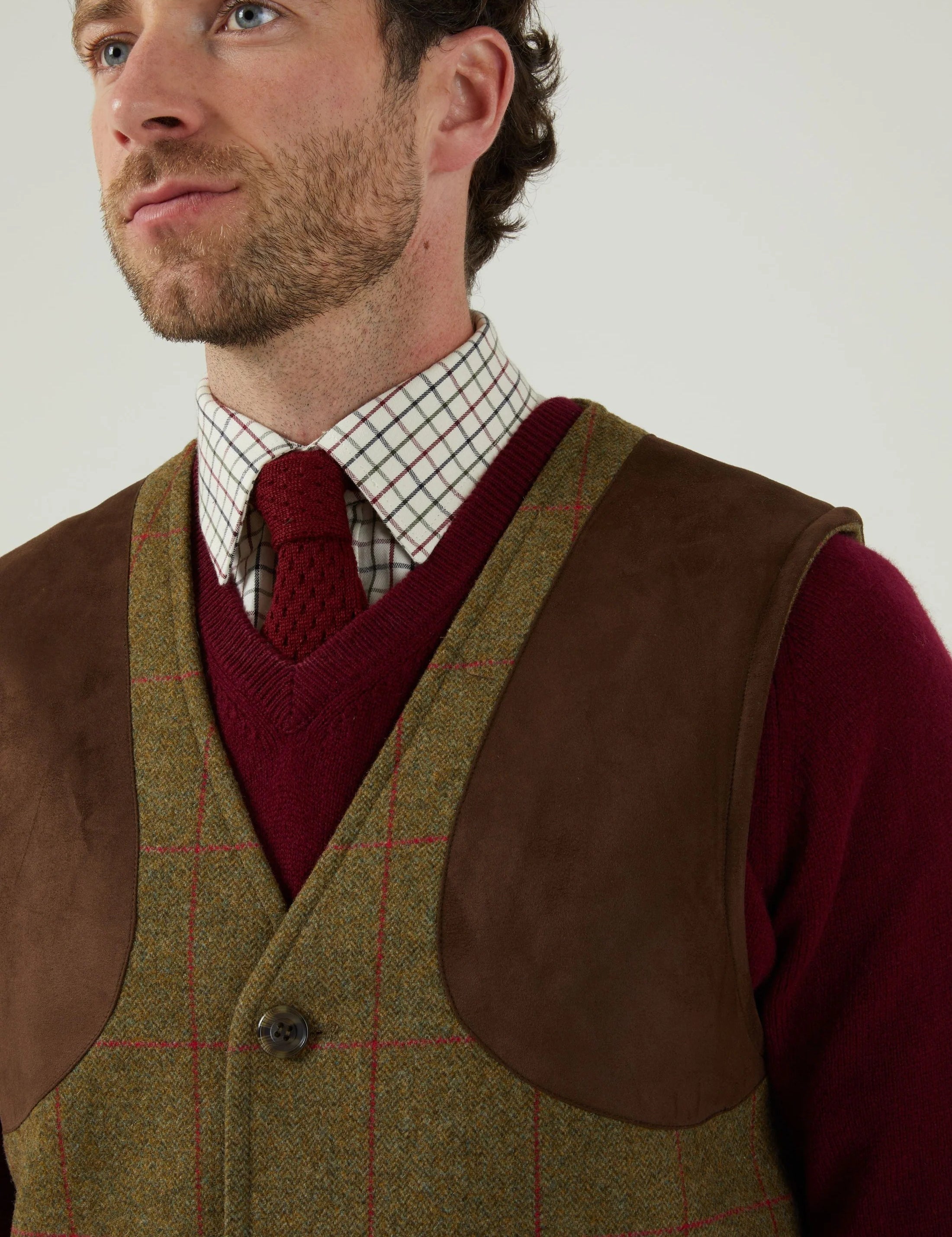 Combrook Jaktväst i Tweed - Sage