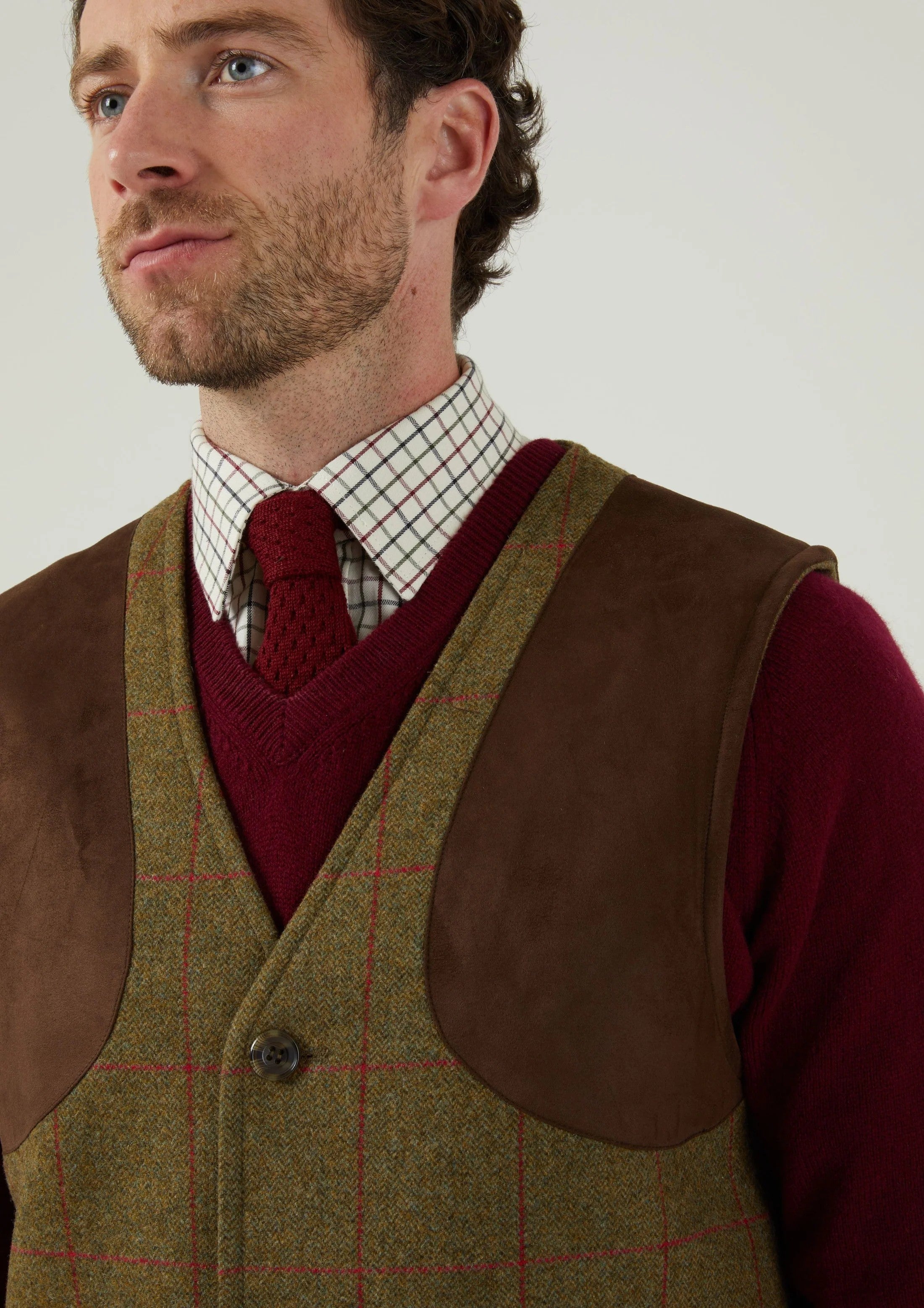 Combrook Jaktväst i Tweed - Sage