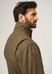 Men's Tweed Jacket - Combrook Teak Shooting Field Coat
