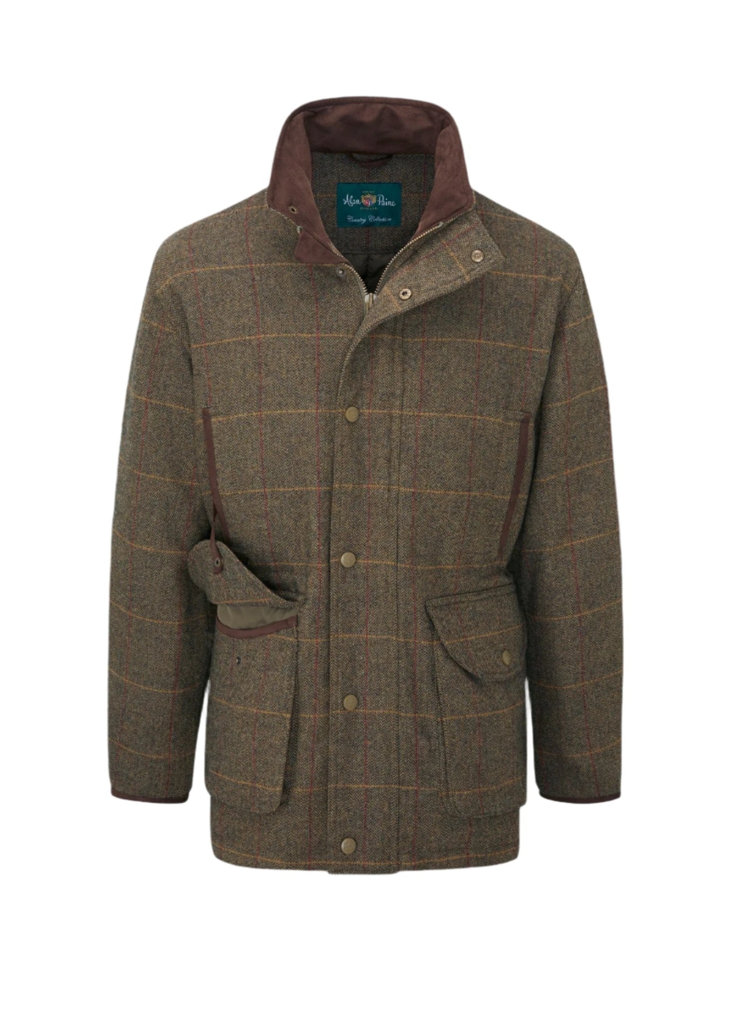 Men's Tweed Jacket - Combrook Teak Shooting Field Coat