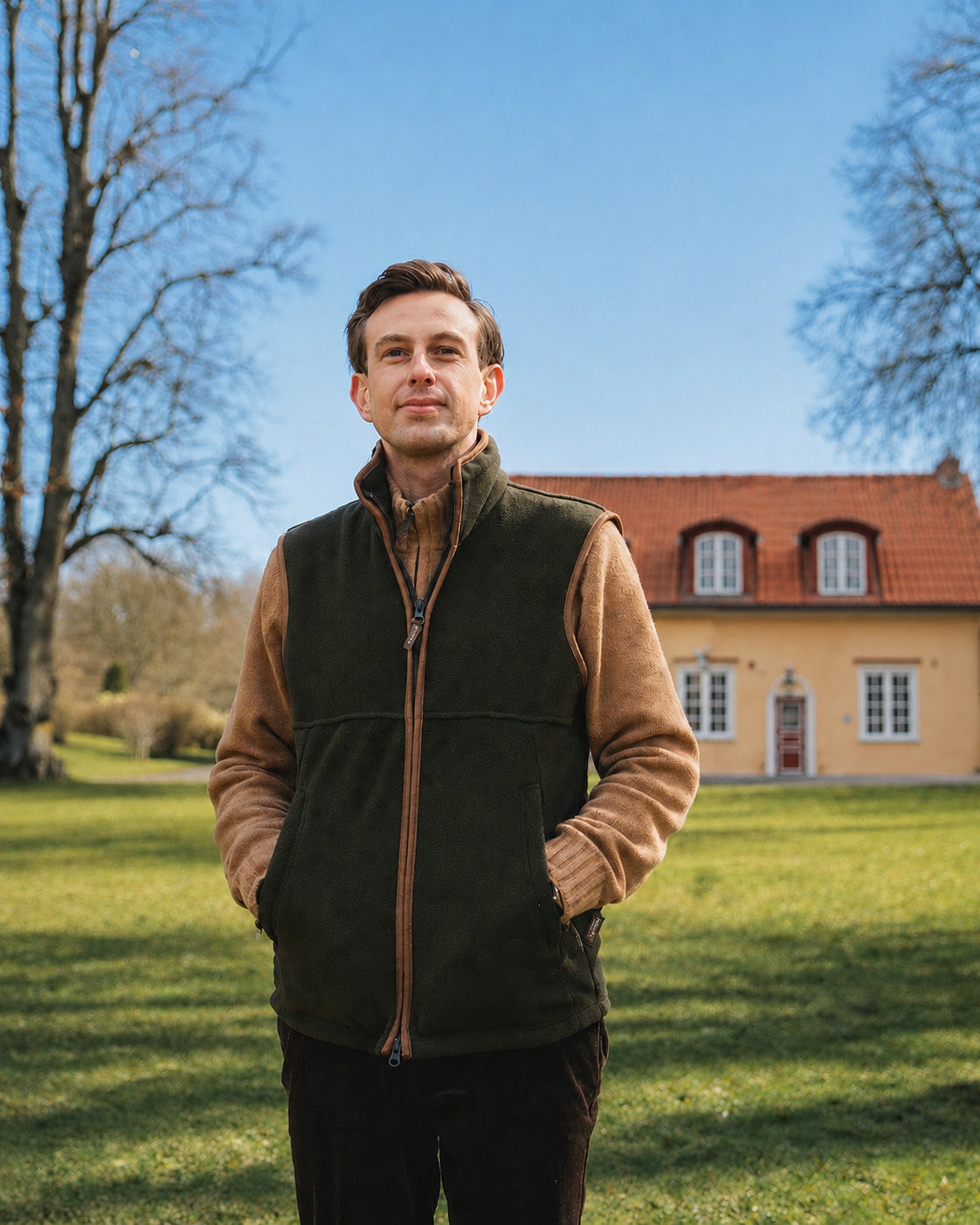 Countryman Fleeceväst - Dark Olive