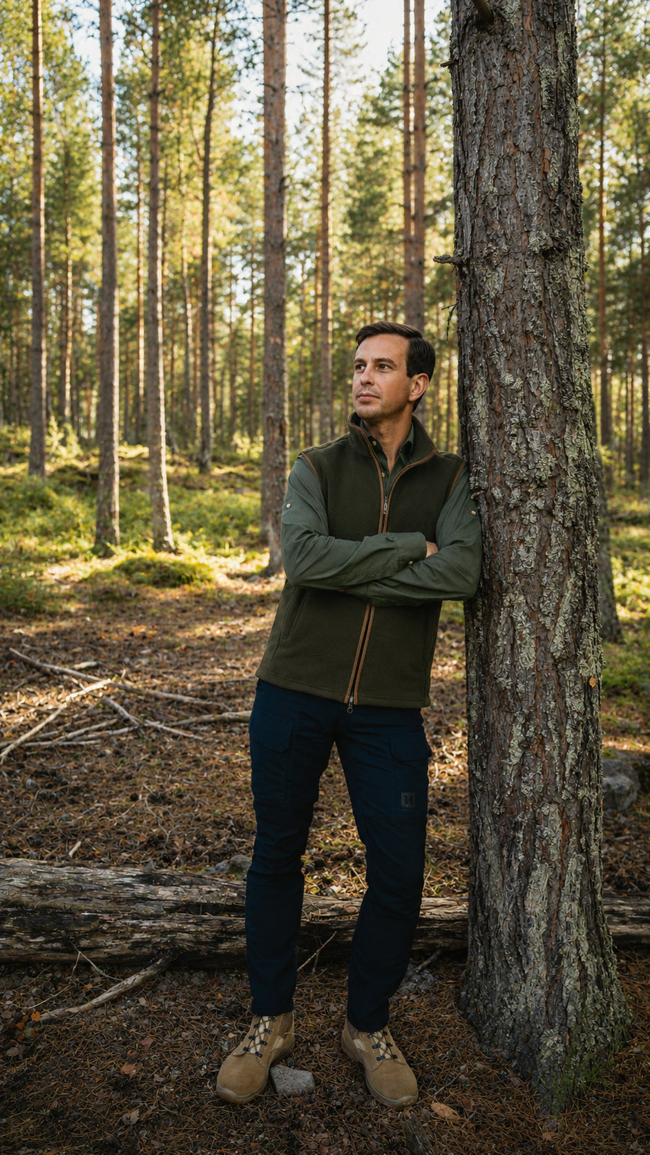 Countryman Fleeceväst - Dark Olive