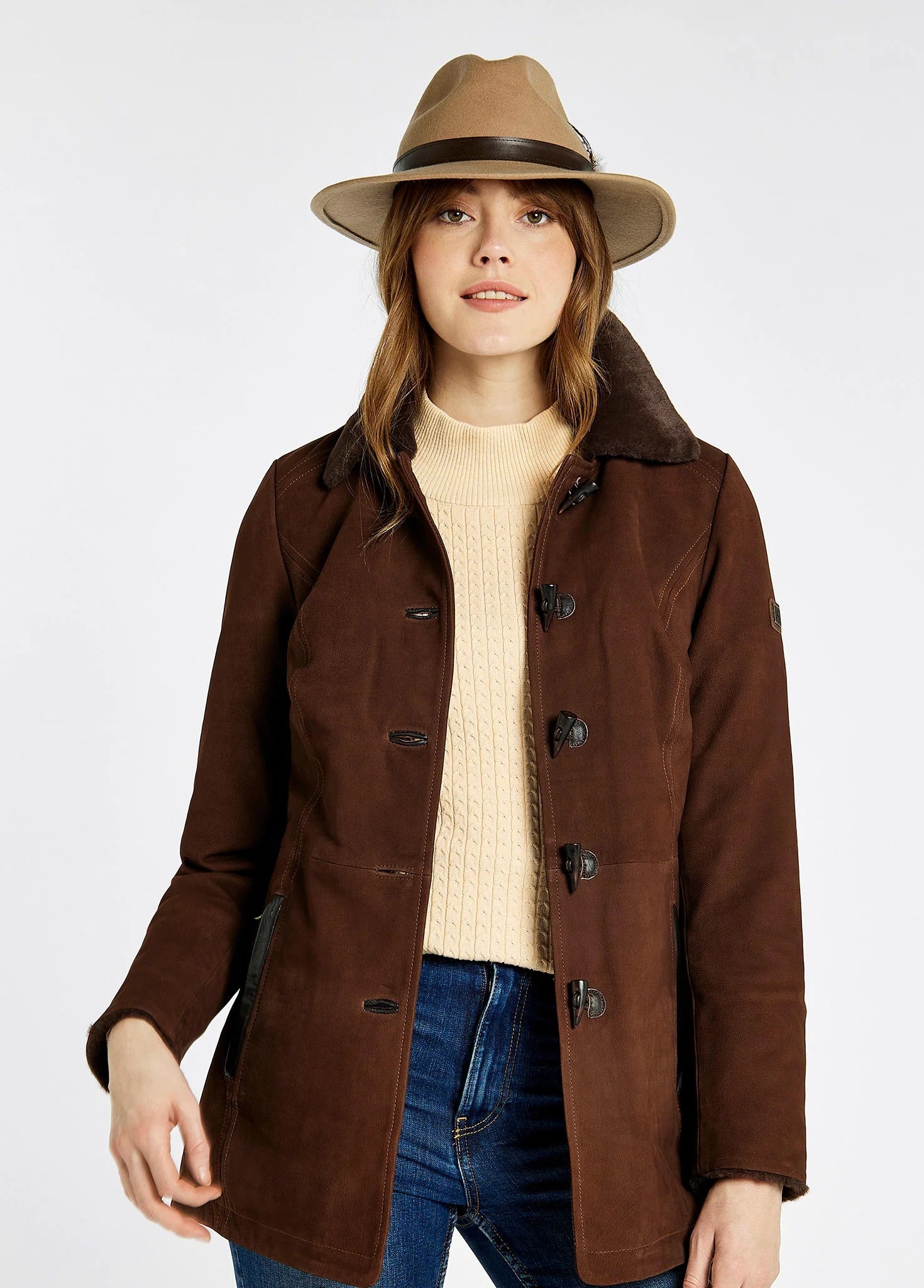 Dubarry Clarke Leather Jacket - Walnut