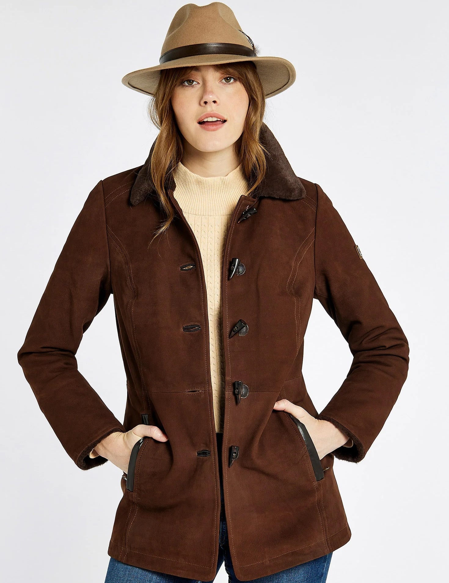 Dubarry Clarke Leather Jacket - Walnut