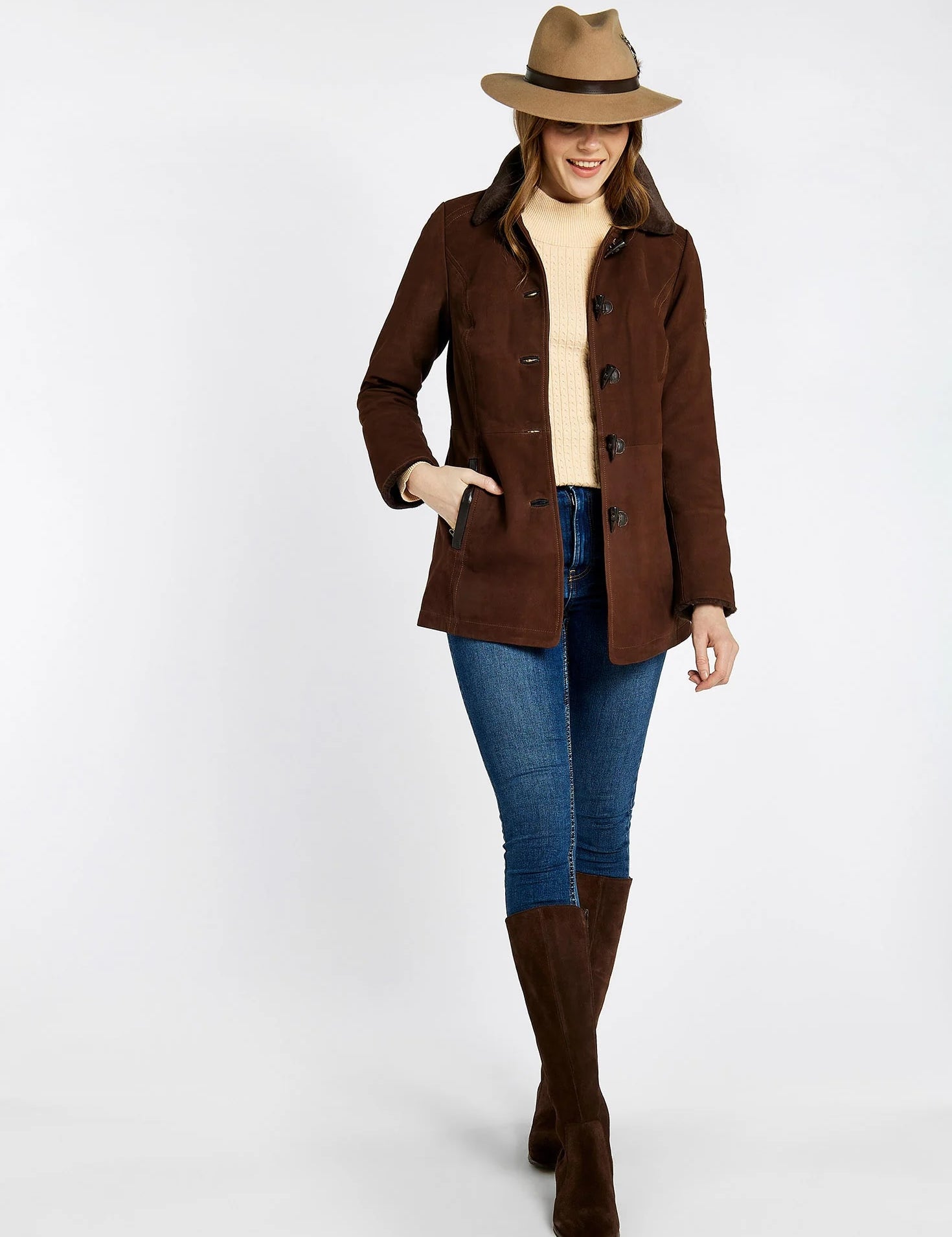 Dubarry Clarke Leather Jacket - Walnut