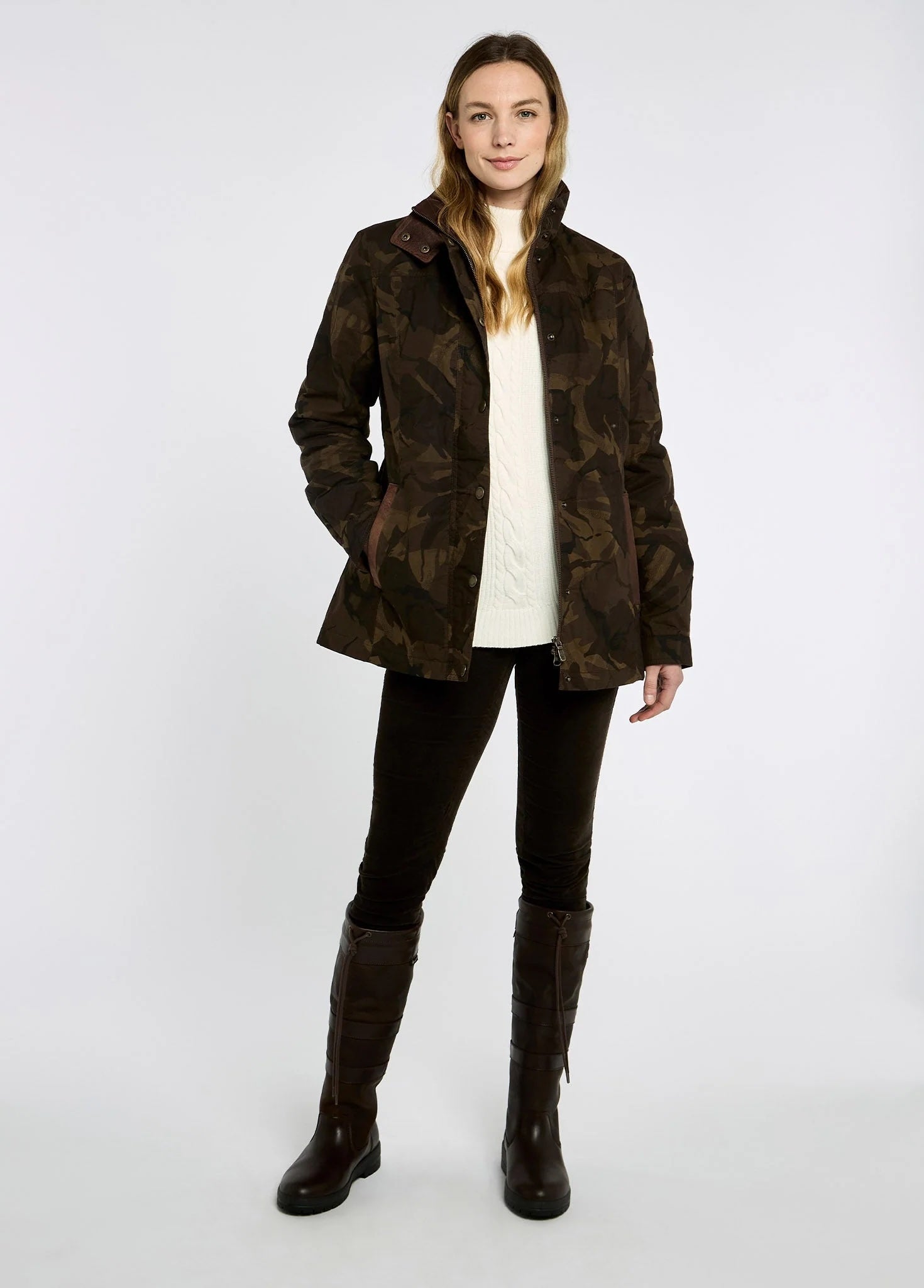 Dubarry Mountrath LTD Brown Camo - Vaxad Jacka Dam