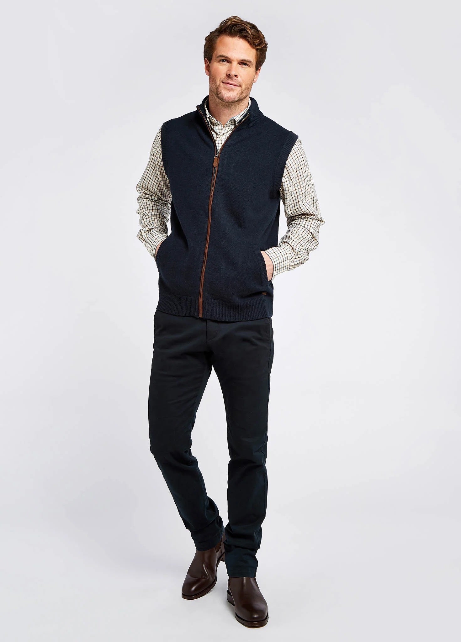 Dubarry Upperwood Bodywarmer Navy - Stickad Väst