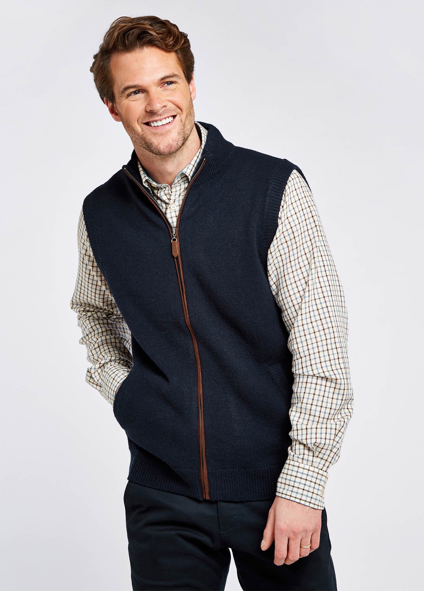 Dubarry Upperwood Bodywarmer Navy - Stickad Väst