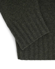 Full-zip - Grön Lammullströja_Grinda