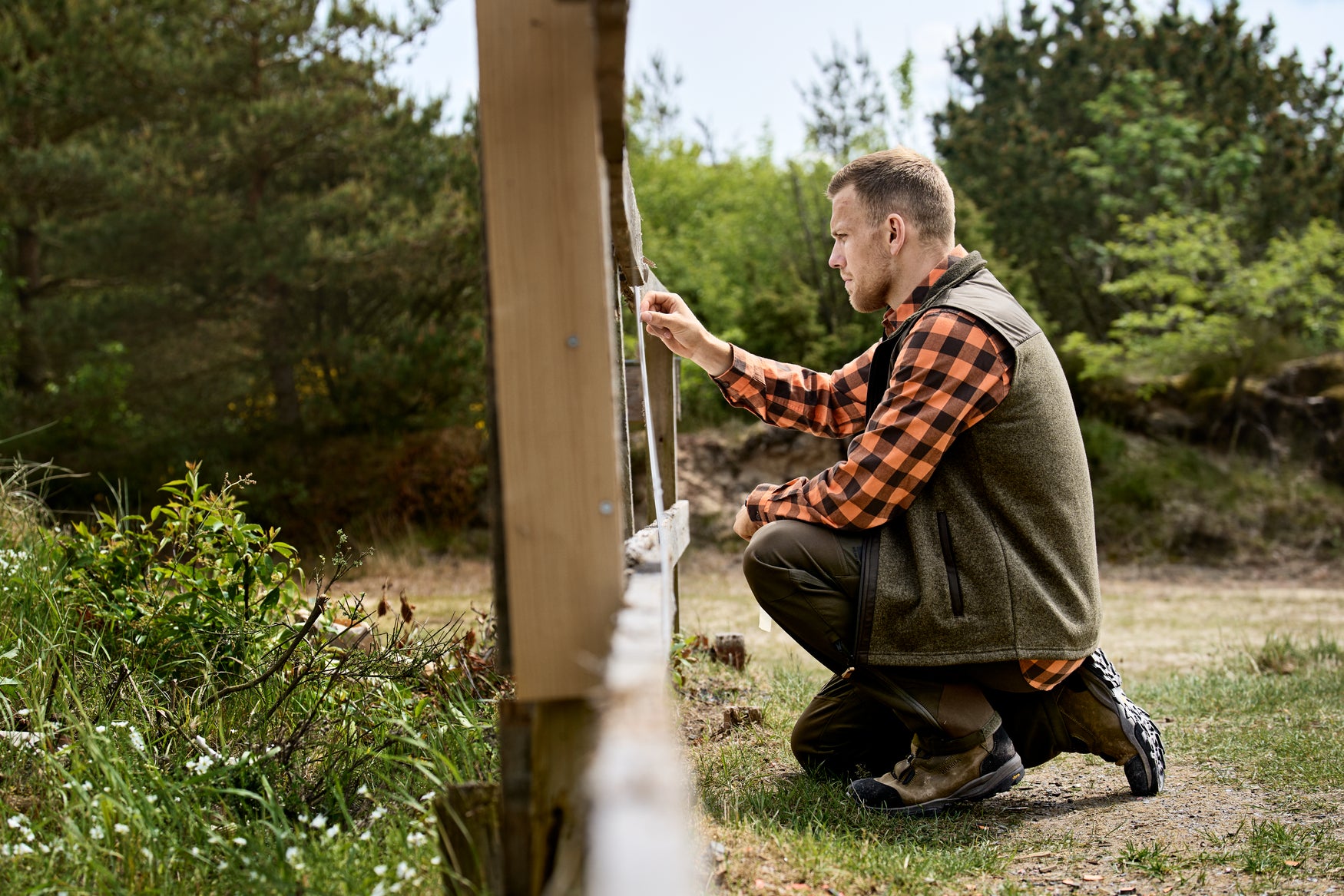 Härkila Kalix Fleeceväst - Dark Earth