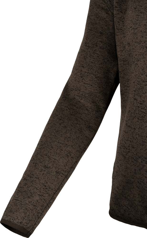 Half-Zip Microfleece - Brun Melange
