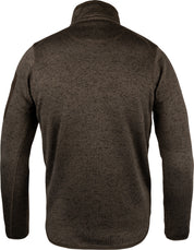 Half-Zip Microfleece - Brun Melange